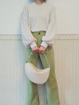 白トップス のレディース人気ファッションコーディネート Wear