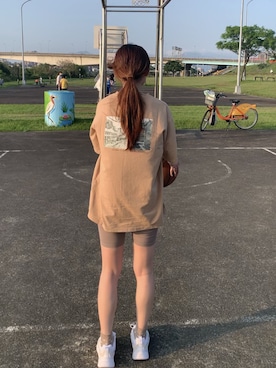 「アイテム（シュシュ）」を使った、Moni ◡̈さん（レディース・155cm）の春コーディネート