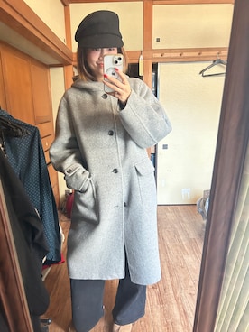 「アイテム（キャスケット）」を使った、yoyoさん（レディース・168cm）の秋コーディネート