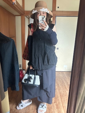 「UN3D.(アンスリード)のアイテム」を使った、yoyoさん(レディース・168cm)の夏コーディネート