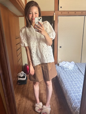 「Max Mara（マックスマーラ）のアイテム（パンツ）」を使った、yoyoさん（レディース・168cm）の夏コーディネート