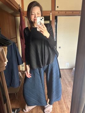 「アイテム（オールインワン・サロペット）」を使った、yoyoさん（レディース・168cm）の秋コーディネート