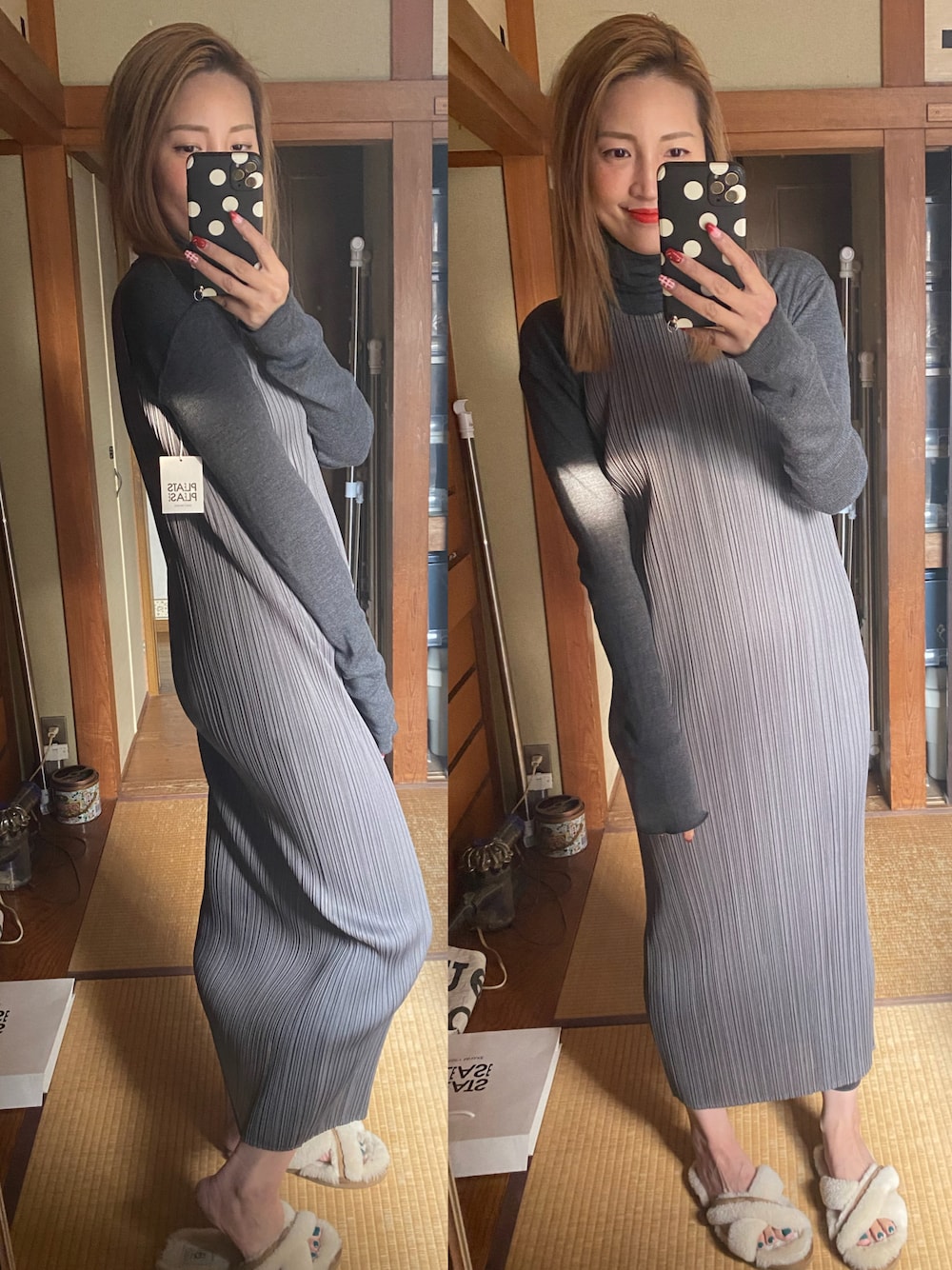 【美品✨】Deuxieme Classe CAPRI タートルネック ワンピース ミューズドゥドゥーズィエムクラス CAPRI タートルネック ニット