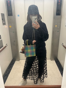 「CA4LA（カシラ）のアイテム（帽子）」を使った、yoyoさん（レディース・168cm）の春コーディネート