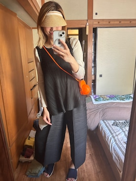 「JW Anderson（ジェイダブリューアンダーソン）のアイテム（ショルダーバッグ）」を使った、yoyoさん（レディース・168cm）の春コーディネート