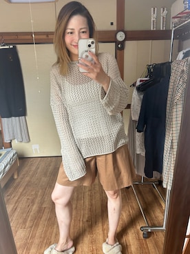 「Max Mara（マックスマーラ）のアイテム（パンツ）」を使った、yoyoさん（レディース・168cm）の秋コーディネート