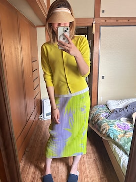 「FRAMeWORK（フレームワーク）のアイテム（カーディガン/ボレロ）」を使った、yoyoさん（レディース・168cm）の春コーディネート