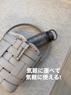 「212 KITCHEN STORE（トゥワントゥキッチンストア）のmlte EDGE Bottle 500 BR（水筒、その他）」を使った、えびちゃんさん（レディース）の春コーディネート
