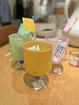 「212 KITCHEN STORE（トゥワントゥキッチンストア）のムジュンニョク ゴブレット YE（グラス/マグカップ/タンブラー、その他）」を使った、えびちゃんさん（レディース）の春コーディネート