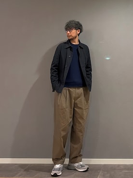 「アイテム（カバーオール）」を使った、BT4.0さん（メンズ・172cm）の春コーディネート