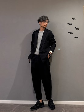 「アイテム（テーラードジャケット）」を使った、BT4.0さん（メンズ・172cm）の秋コーディネート