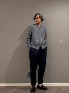 「アイテム（メガネ）」を使った、BT4.0さん（メンズ・172cm）の秋コーディネート