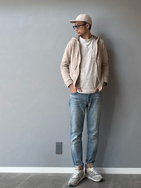 「無印良品（ムジルシリョウヒン）のアイテム」を使った、BT4.0さん（メンズ・172cm）の秋コーディネート