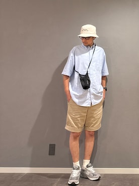 「アイテム（メガネ）」を使った、BT4.0さん（メンズ・172cm）の夏コーディネート