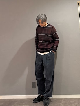 「STILL BY HAND（スティルバイハンド）のアイテム」を使った、BT4.0さん（メンズ・172cm）の冬コーディネート