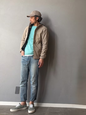 「YANUK（ヤヌーク）のアイテム」を使った、BT4.0さん（メンズ・172cm）の春コーディネート