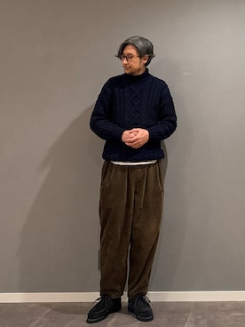 「Paraboot（パラブーツ）のアイテム」を使った、BT4.0さん（メンズ・172cm）の冬コーディネート