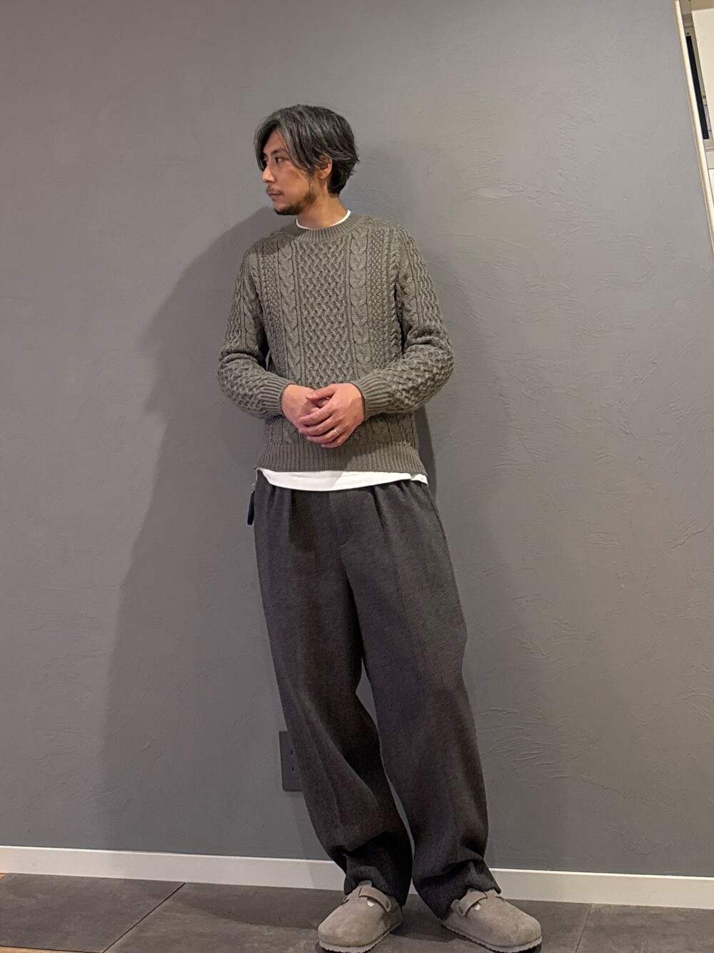 Steven Alan＞ クッキークロス インツープリーツ ドレス トラウザーズ