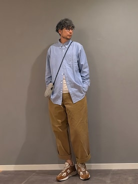 「COMOLI（コモリ）のアイテム」を使った、BT4.0さん（メンズ・172cm）の春コーディネート
