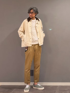 「Barbour（バブアー）のアイテム」を使った、BT4.0さん（メンズ・172cm）の夏コーディネート