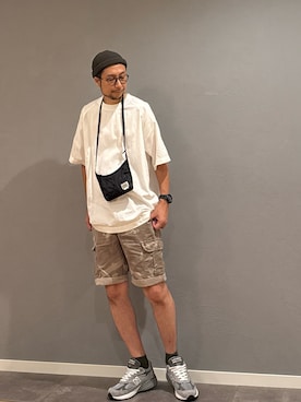 「アイテム（バッグ）」を使った、BT4.0さん（メンズ・172cm）の夏コーディネート
