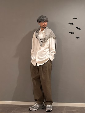 「アイテム（チノパンツ）」を使った、BT4.0さん（メンズ・172cm）の秋コーディネート