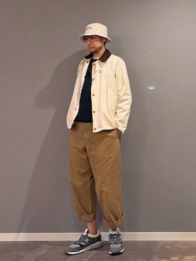 「COMOLI（コモリ）のアイテム」を使った、BT4.0さん（メンズ・172cm）の春コーディネート