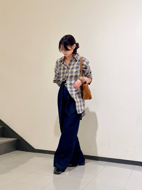 ベルト・デニム　セット購入用 ベルト付ロングワイドデニムパンツ | レディースファッション通販 - DHOLIC