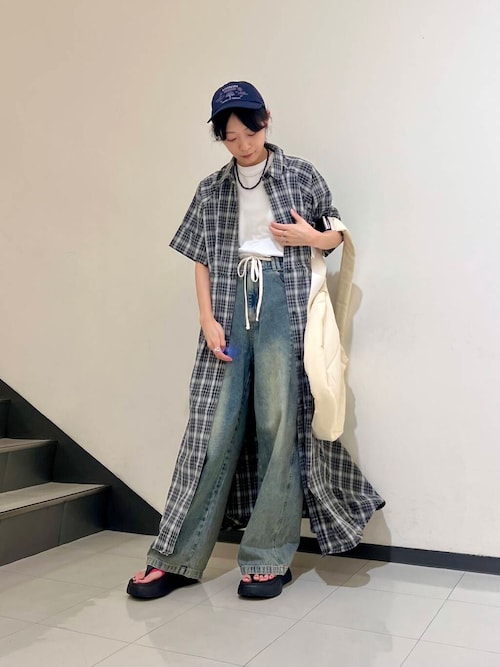 『2サイズ展開』ドローストリングデニム