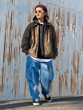 「BEAMS SURF SK8（ビームスサーフアンドスケート）のアイテム」を使った、takuya.sさん（メンズ・171cm）の秋コーディネート
