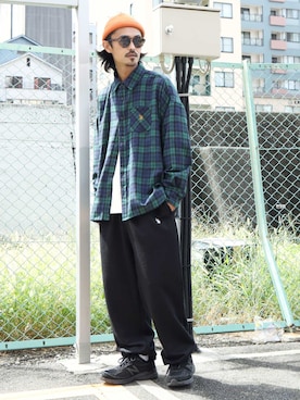 「アイテム（スウェットパンツ）」を使った、takuya.sさん（メンズ・171cm）の秋コーディネート