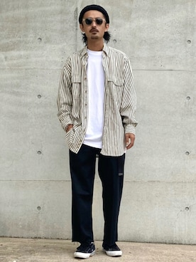 「Eddie Bauer（エディーバウアー）のアイテム（シャツ/ブラウス）」を使った、takuya.sさん（メンズ・171cm）の秋コーディネート