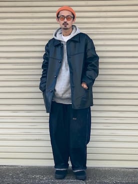 「アイテム（カバーオール）」を使った、takuya.sさん（メンズ・171cm）の冬コーディネート