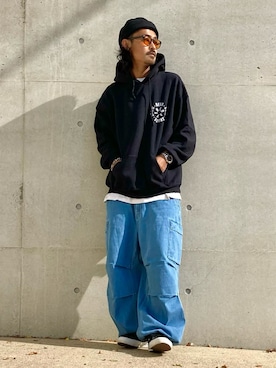 「EDWIN（エドウィン）のアイテム」を使った、takuya.sさん（メンズ・171cm）の秋コーディネート