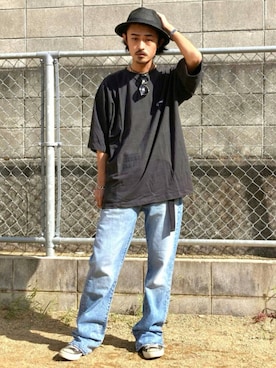 「PERSON'S（パーソンズ）のアイテム（トップス）」を使った、takuya.sさん（メンズ・171cm）の夏コーディネート