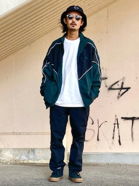 「Kappa（カッパ）のアイテム（ブルゾン）」を使った、takuya.sさん（メンズ・171cm）の秋コーディネート