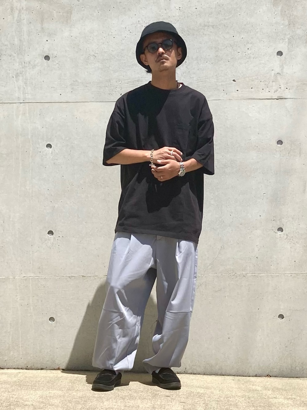 NULABEL CM1YOK42 スラックス 3本セット　takuya∞着用 風、抜ける”スラックス/ウォッシャブル/杢チャコールグレー