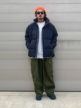 「Starting Over（スターティングオーバー）のアイテム（ダウンジャケット/コート）」を使った、takuya.sさん（メンズ・171cm）の冬コーディネート