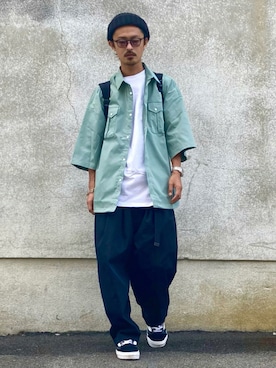 「KGFR（カガフリ）のアイテム」を使った、takuya.sさん（メンズ・171cm）の夏コーディネート