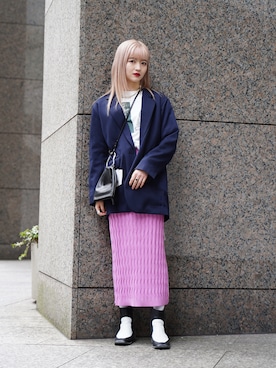 「JOHN MASON SMITH（ジョンメイソンスミス）のアイテム」を使った、rio  shimizuさん（レディース・164cm）の冬コーディネート