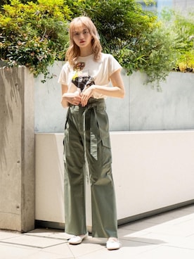 「JOINT WORKS（ジョイントワークス）のアイテム」を使った、rio  shimizuさん（レディース・164cm）の夏コーディネート