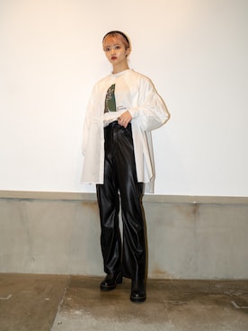 「JOHN MASON SMITH（ジョンメイソンスミス）のアイテム」を使った、rio  shimizuさん（レディース・164cm）の夏コーディネート