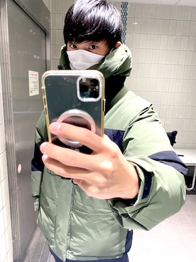 「アイテム（ダウンジャケット/コート）」を使った、candk2127さん（メンズ・176cm・30代）の冬コーディネート