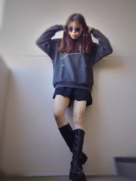 「キュロット」｜NnF★K15さん（レディース・167cm）の冬コーディネート