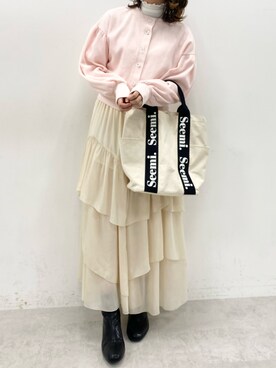 Rino / 骨格ストレートさん（レディース・155cm）の冬コーディネート