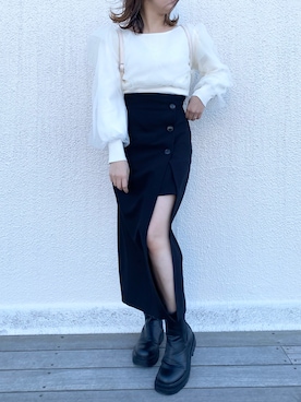 Rino / 骨格ストレートさん(レディース・155cm)の冬コーディネート