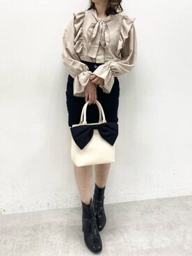 Rino / 骨格ストレートさん（レディース・155cm）の冬コーディネート