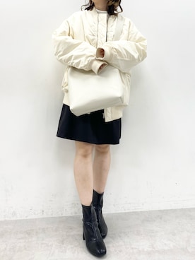 「NUN（エヌユーエヌ）のアイテム」を使った、Rino / 骨格ストレートさん（レディース・155cm）の冬コーディネート