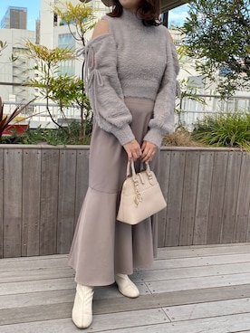 Rino / 骨格ストレートさん（レディース・155cm）の冬コーディネート