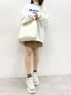 「NUN（エヌユーエヌ）のアイテム」を使った、Rino / 骨格ストレートさん（レディース・155cm）の冬コーディネート